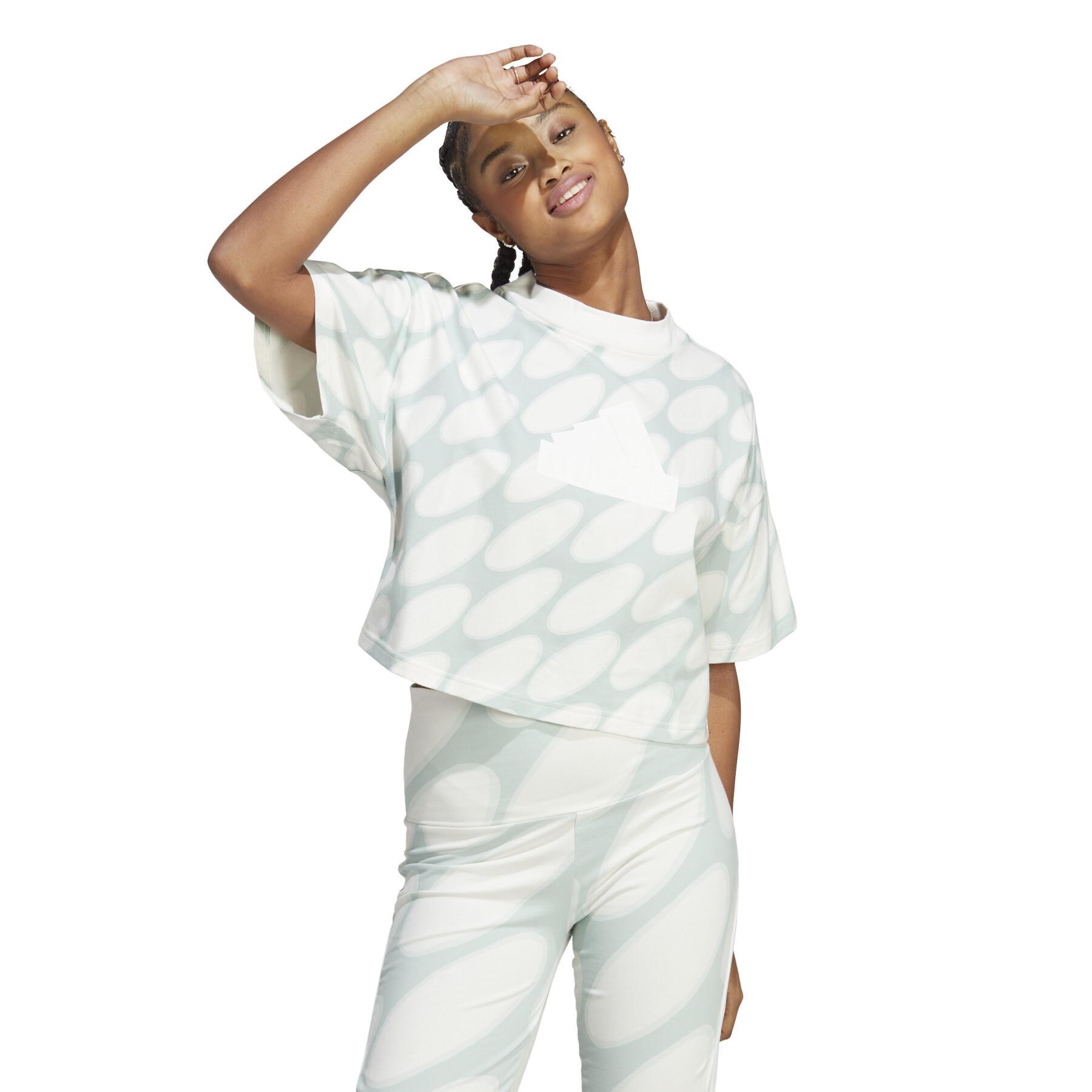 Women's T-shirt adidas Marimekko Future Icons 3-Stripes