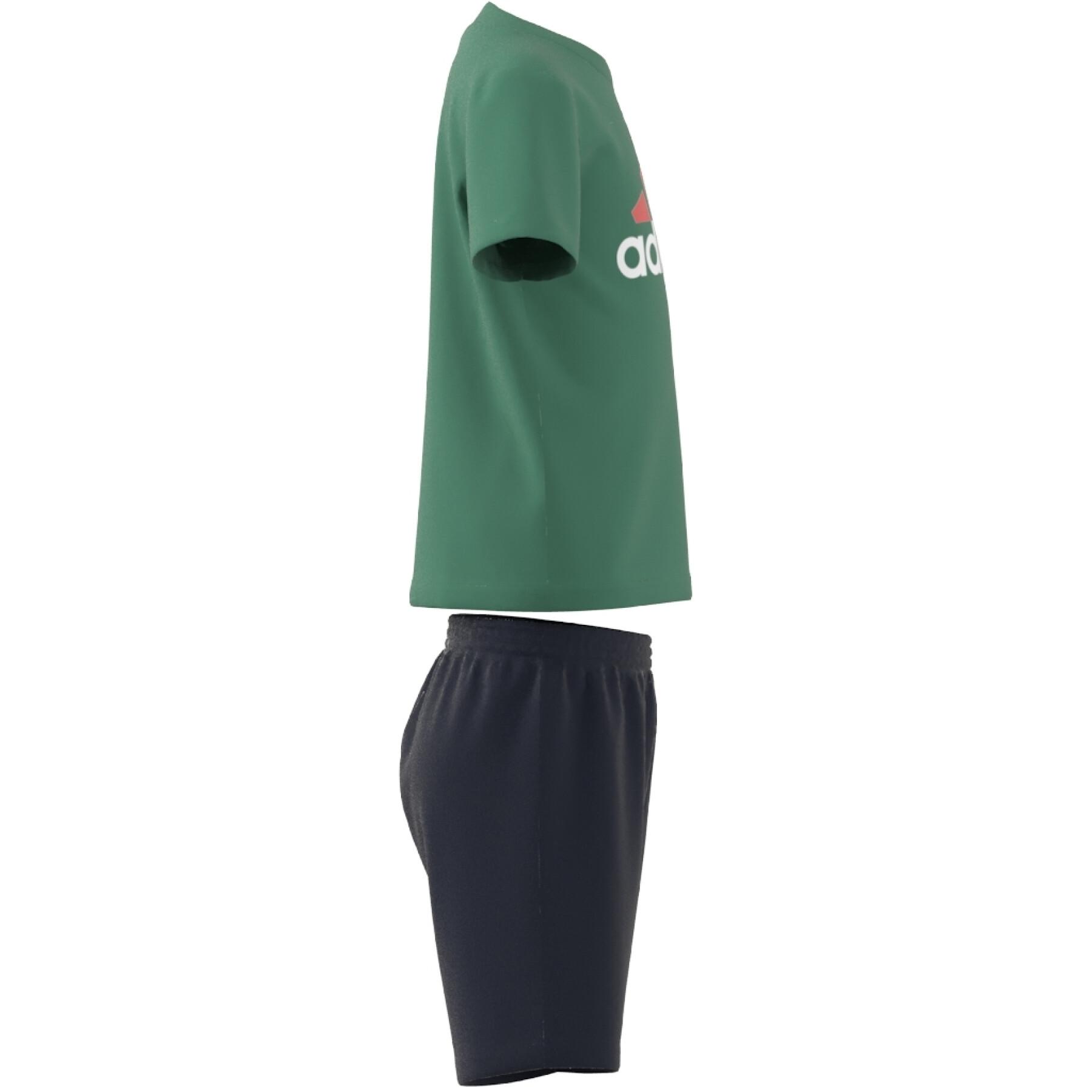 T-shirt and shorts set adidas Essentials Logo