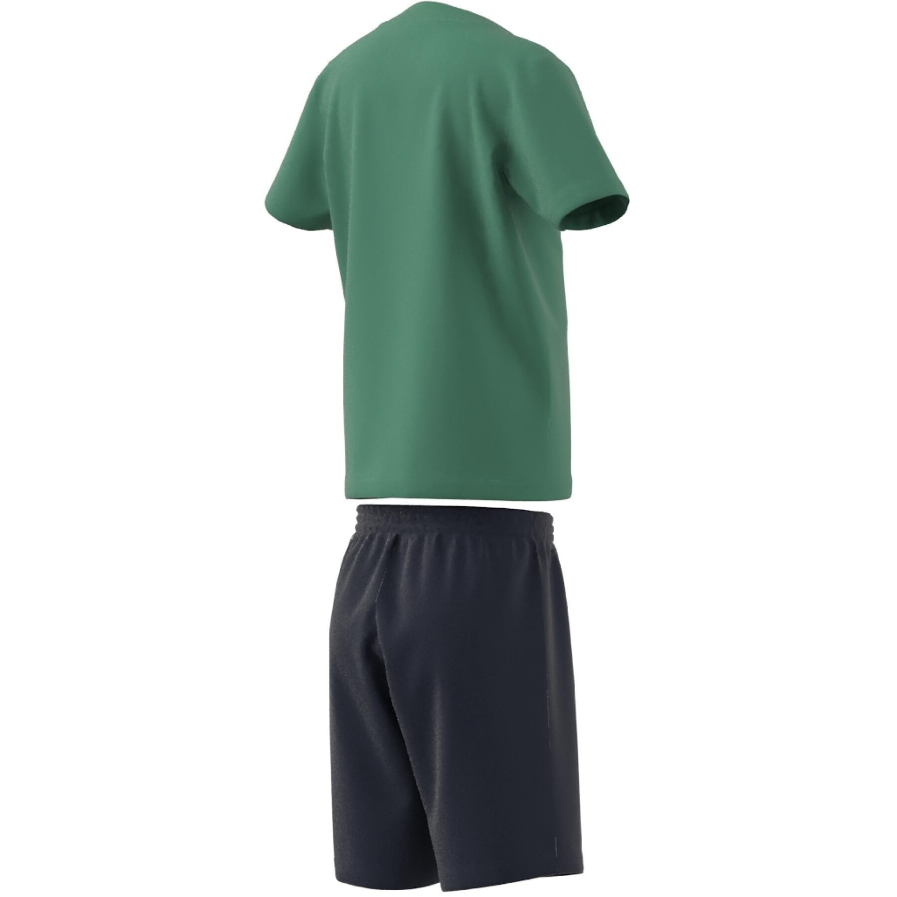 T-shirt and shorts set adidas Essentials Logo