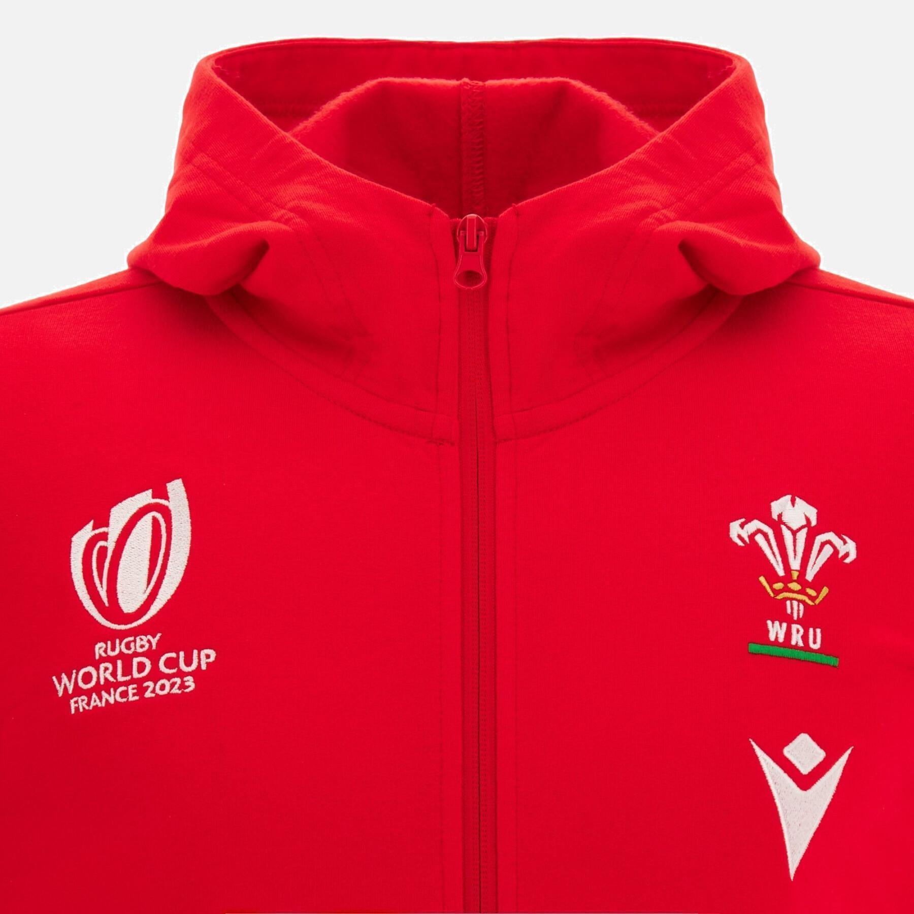 Full zip hoodie Pays de Galles Rugby XV Merch CA LF RWC