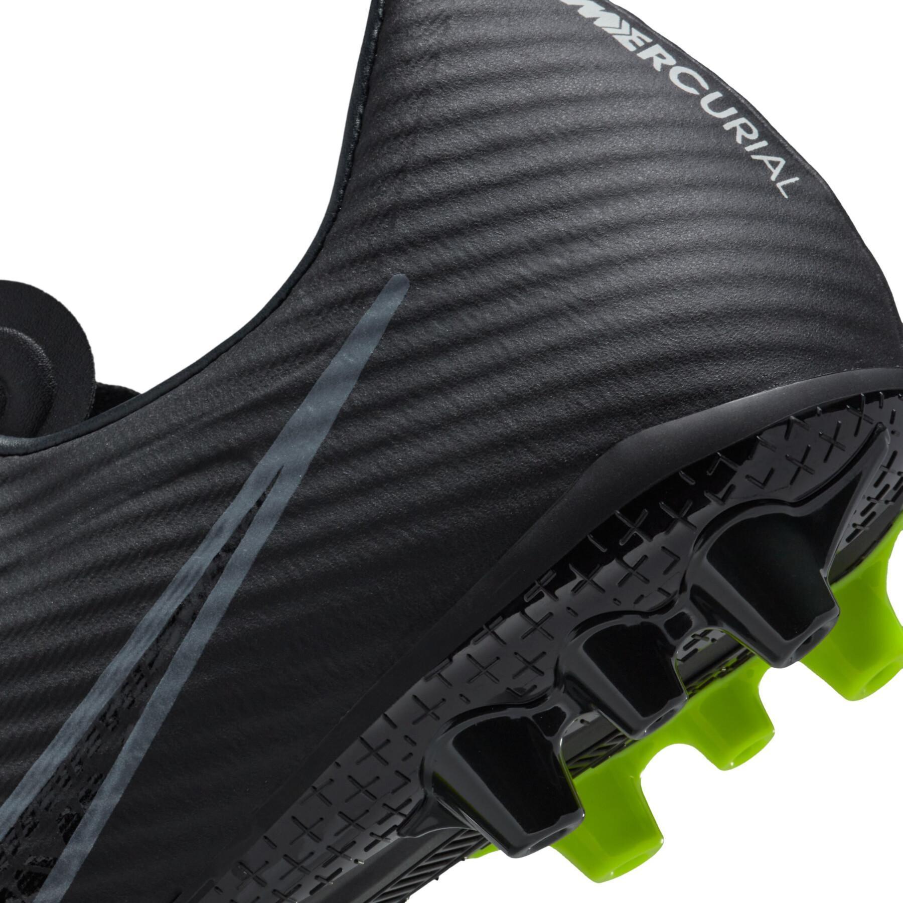 Chaussures de soccer zoom mercurial vapor 15 academy ag - shadow black pack