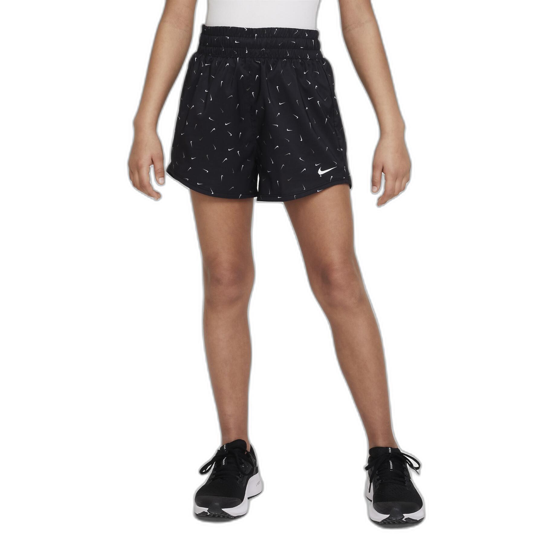 Girl's shorts Nike Dri-Fit One HR Logo Print
